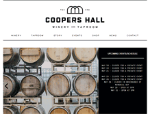 Tablet Screenshot of coopershall.com